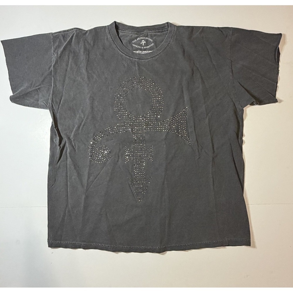 Prince Purple Symbol T-shirt Size Large - XL Grey